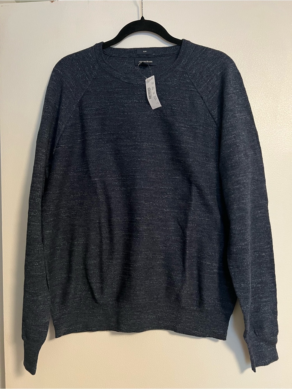 Lightweight Men's Crewneck Sweater - Dark Heather Navy - J. Crew